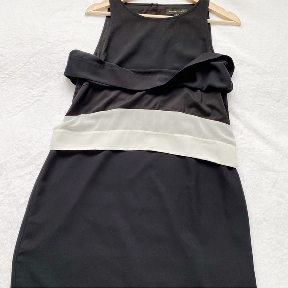 Banana Republic Vintage Style Black & Cream Layered Dress - Picture 8 of 12